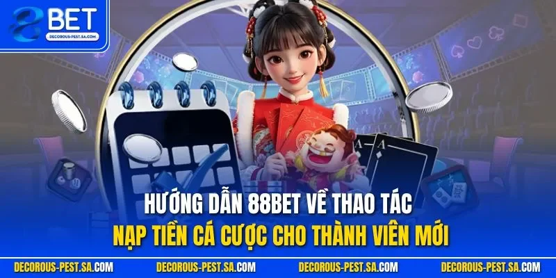 Hướng dẫn 88BET về thao tác nạp tiền cá cược cho thành viên mới