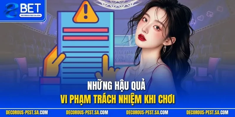 Những hậu quả vi phạm trách nhiệm khi chơi