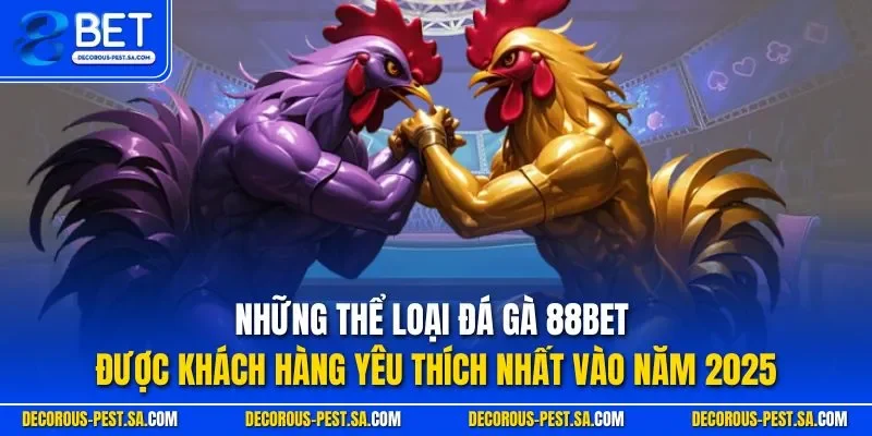 Những thể loại đá gà 88BET được khách hàng yêu thích nhất vào năm 2025