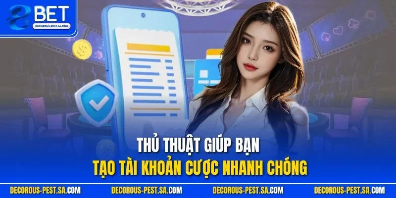 Thủ thuật giúp bạn tạo tài khoản cược nhanh chóng